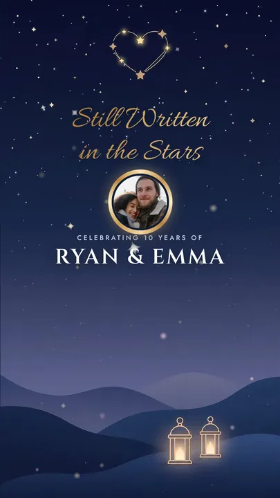 Animated invitation preview